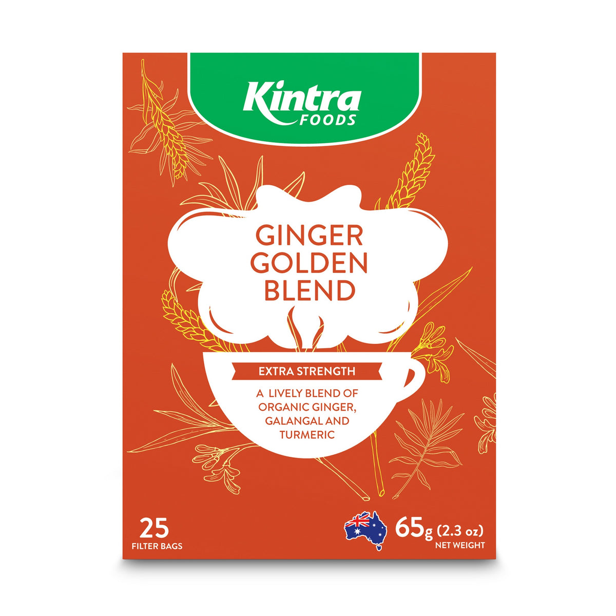 Kintra Foods Tea Ginger Blend 65g x 25 Tea Bags