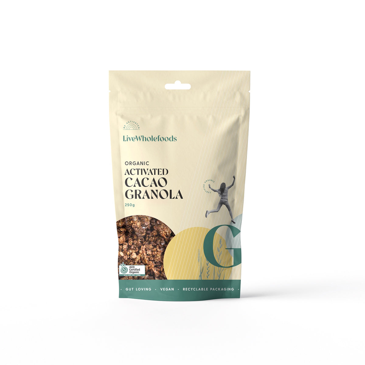 Live Wholefoods OrganicActivated Cacao Granola 250g