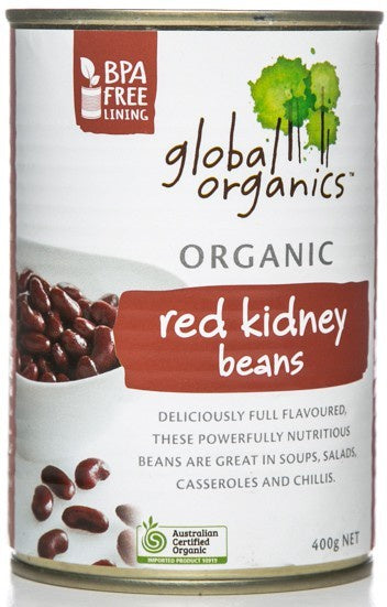 Global Organics Beans Red Kidney Organic 400g