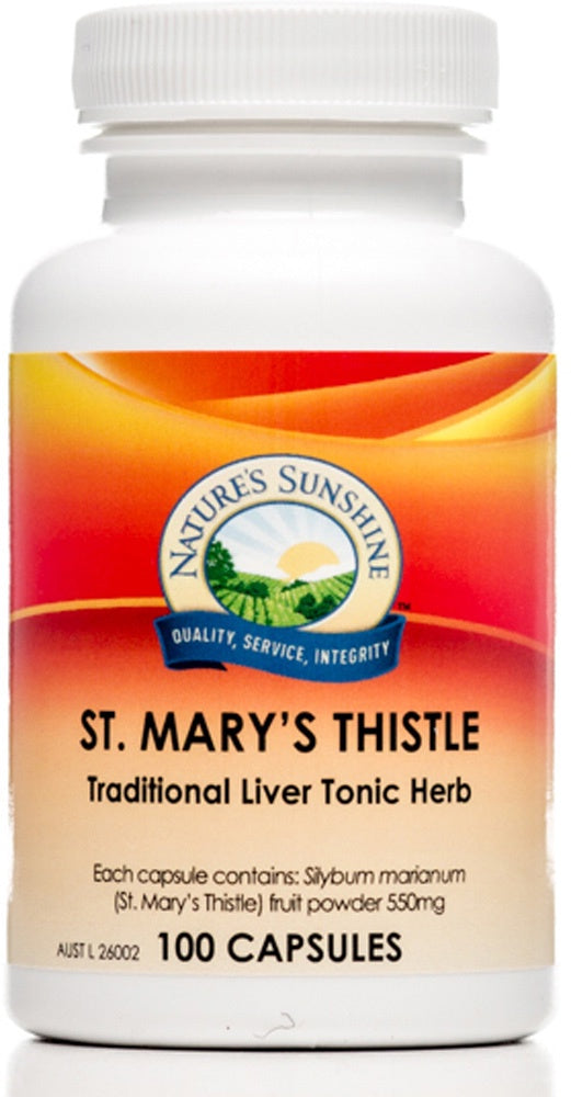 Nature&#39;s Sunshine St. Mary&#39;s Thistle 550mg 100c