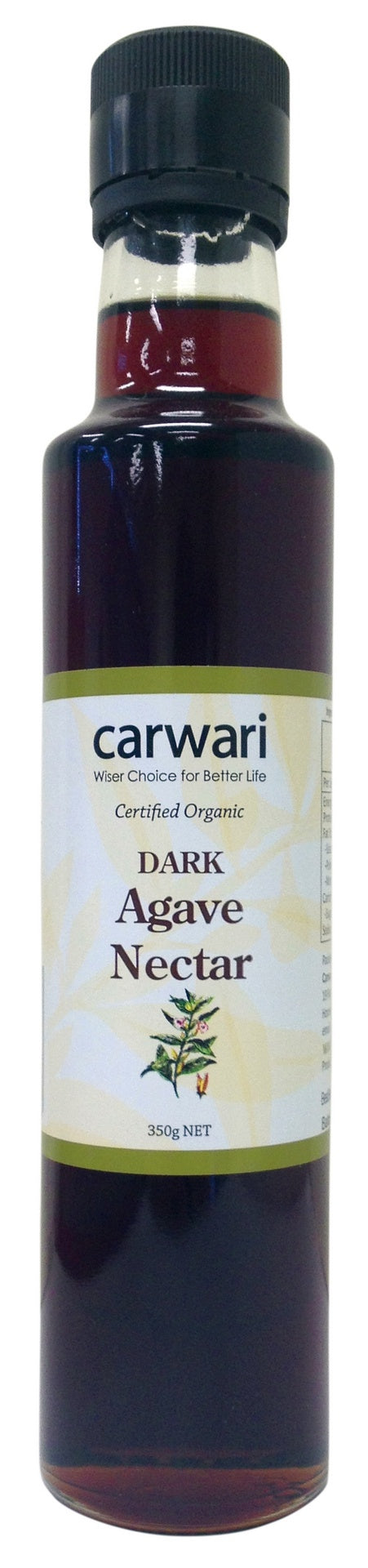 Carwari Organic Dark Agave Nectar 350ml