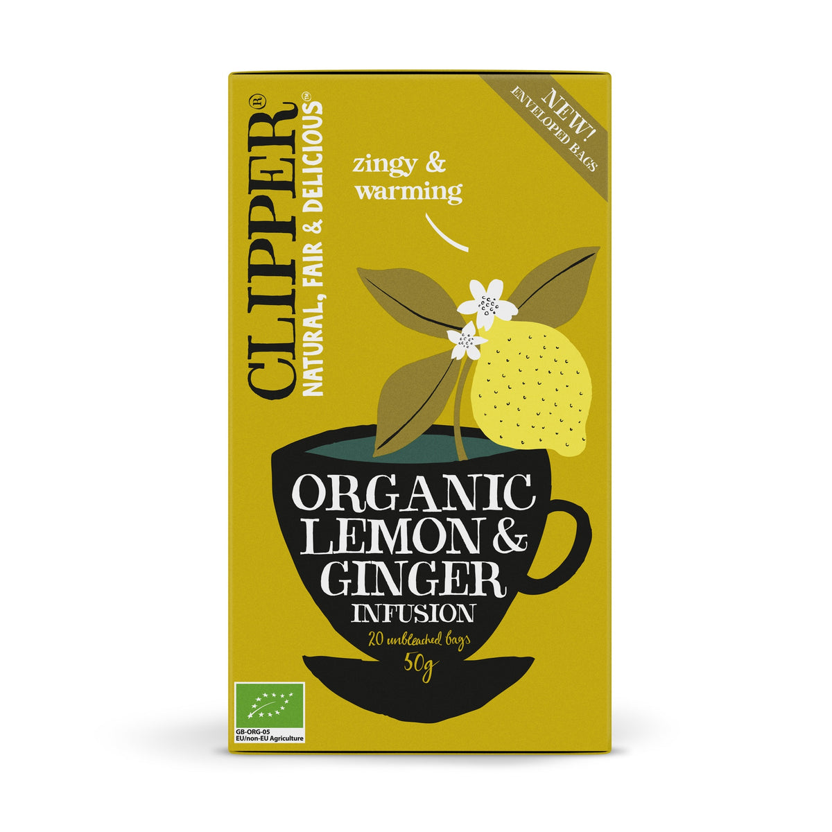 Clipper Lemon &amp; Ginger Tea x 20 Tea Bags