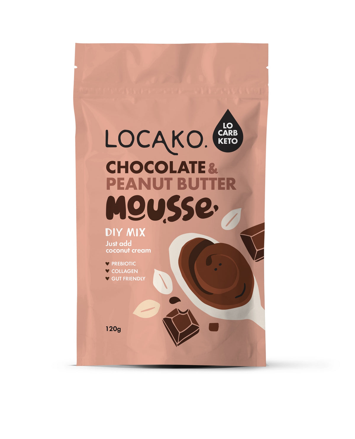 Locako Chocolate Peanut Butter Mousse 120g