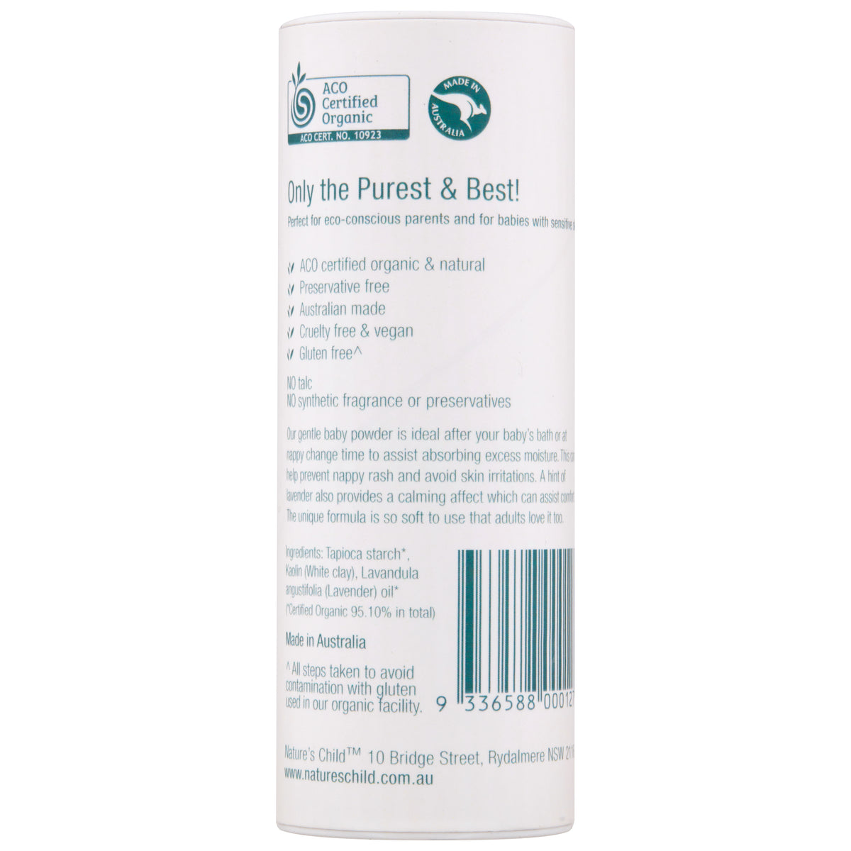 Nature&#39;s Child Baby Powder Organic 100g