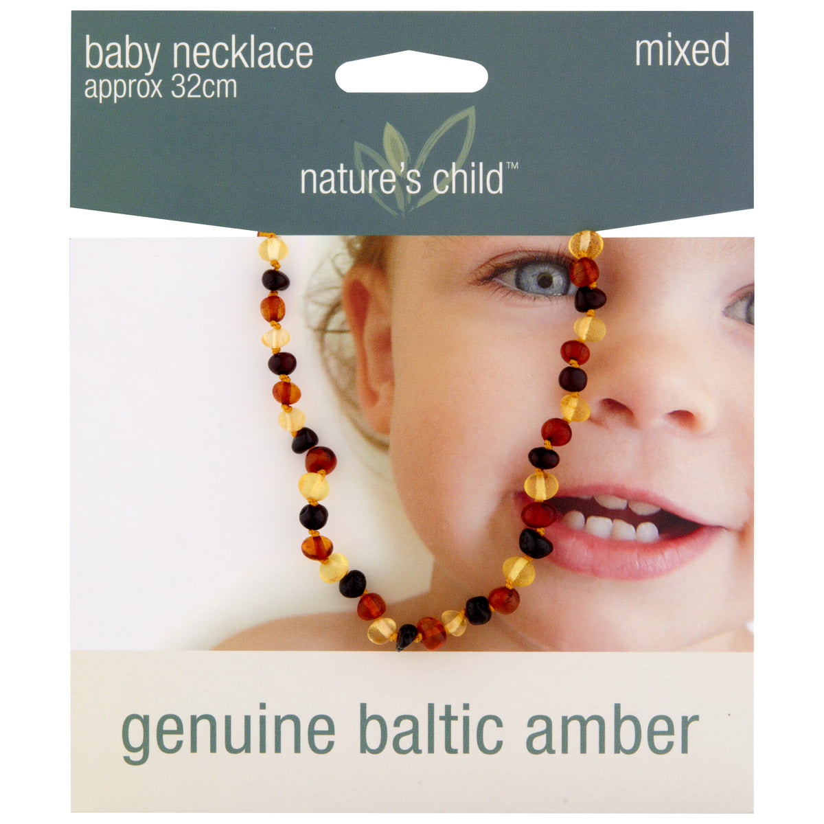 Nature&#39;s Child Amber Necklace - Mixed Colours 13g