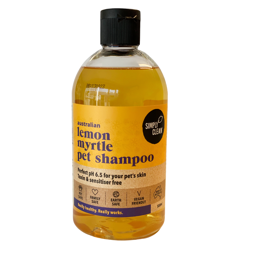 Simply Clean Lemon Myrtle Pet Shampoo 500ml