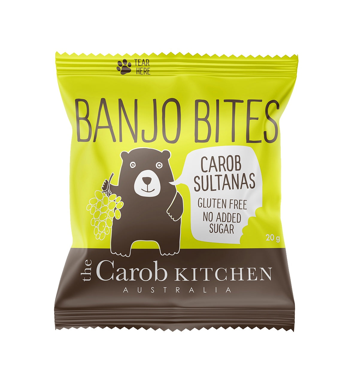 The Carob Kitchen Carob Sultanas Banjo Bits 20g