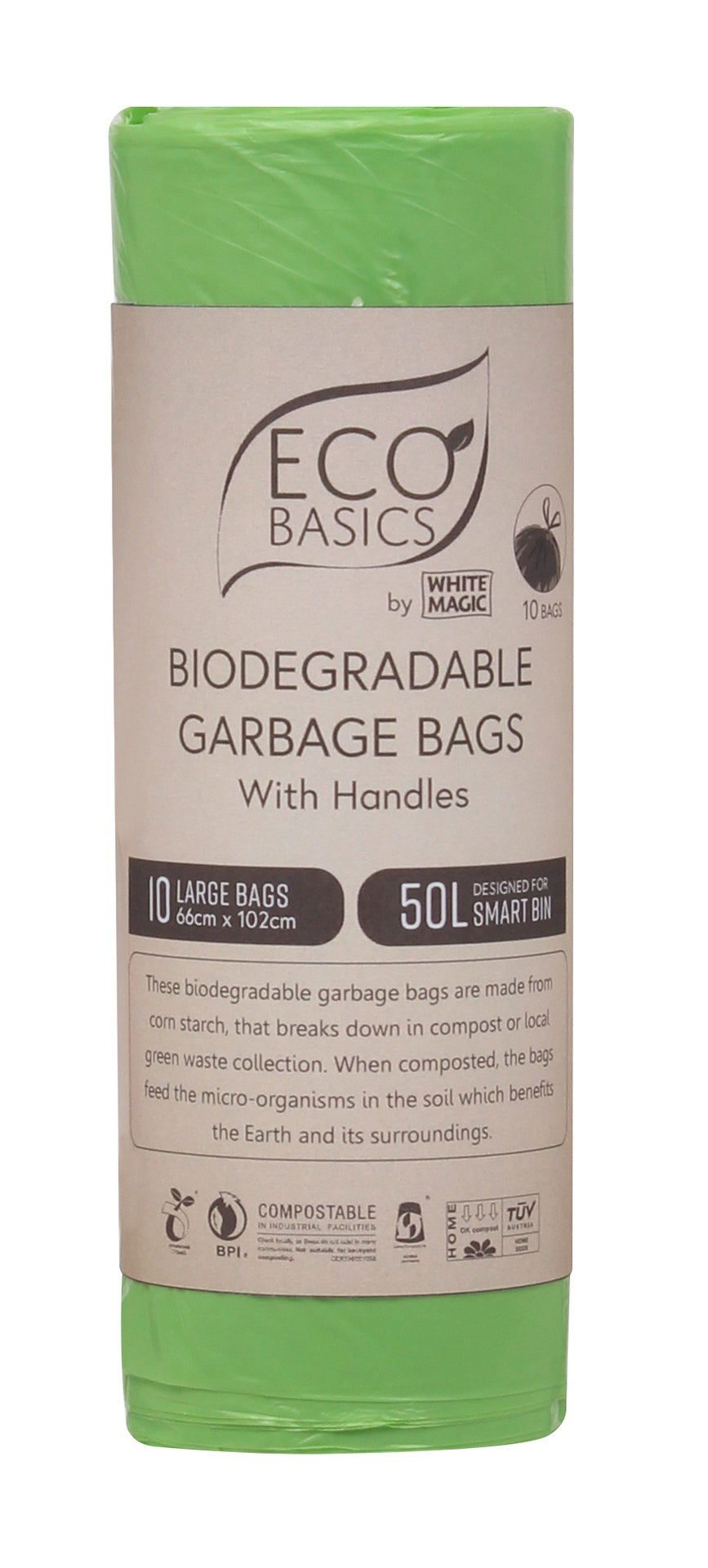 White Magic Eco Basics Bio Garbage Bags Large 66 x 102cm