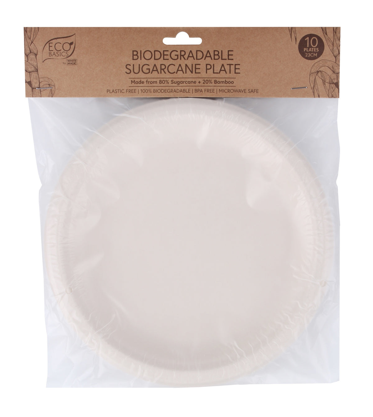 White Magic Eco Basics Bio Plate 23cm 10Pk