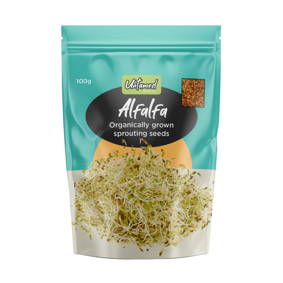 Untamed Health Alfalfa Sprout Seeds 100g