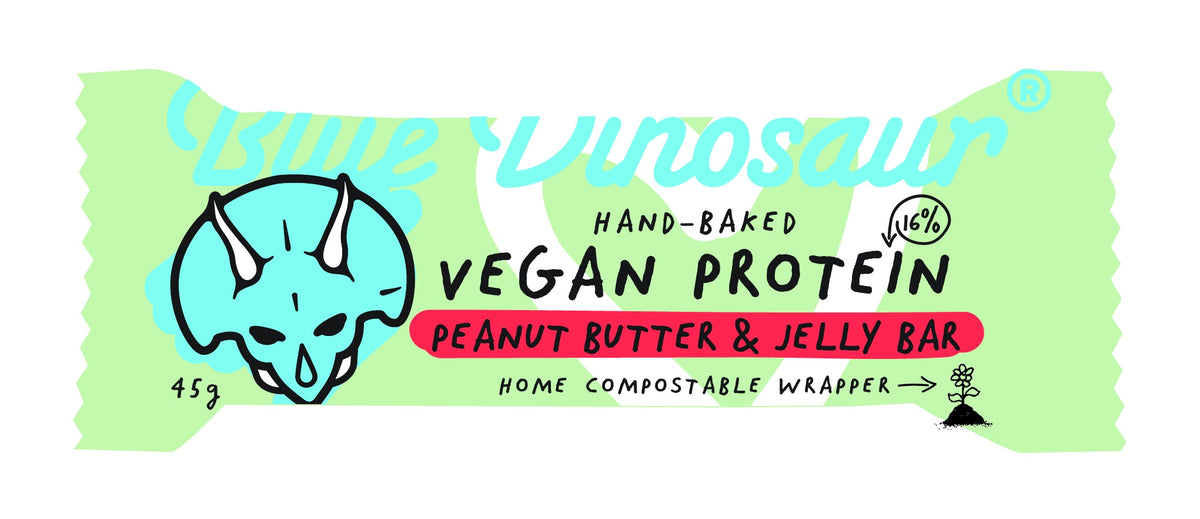 Blue Dinosaur Vegan Protein Bar PB &amp; Jelly 45g