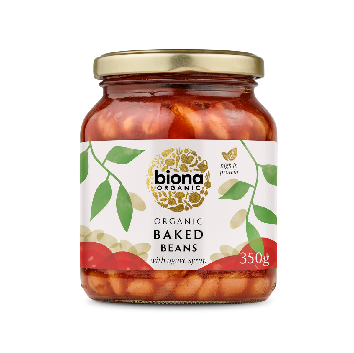 Biona Organic Baked Beans with Agave Syrup 350g