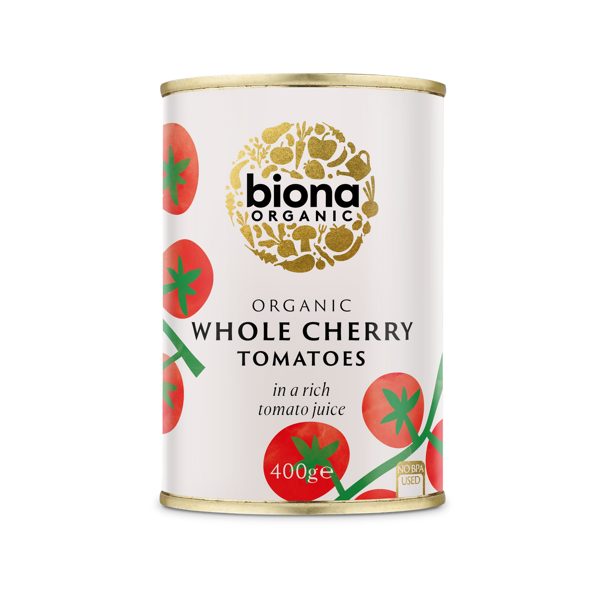 Biona Organic Whole Cherry Tomatoes 400g