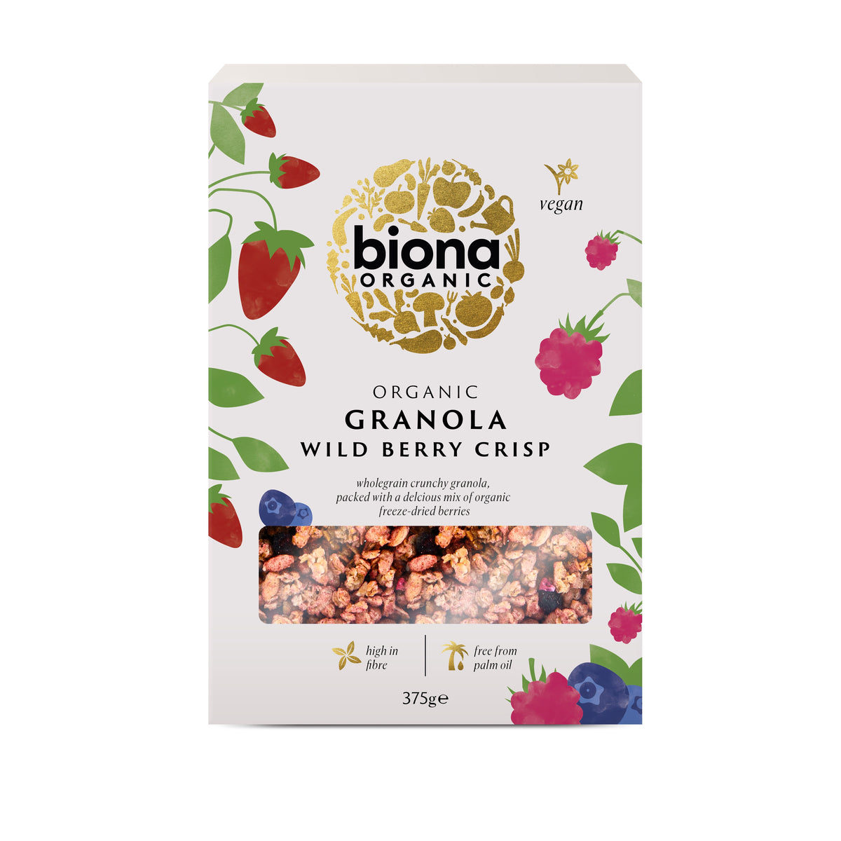 Biona Organic Wild Berry Crisp Granola 375g