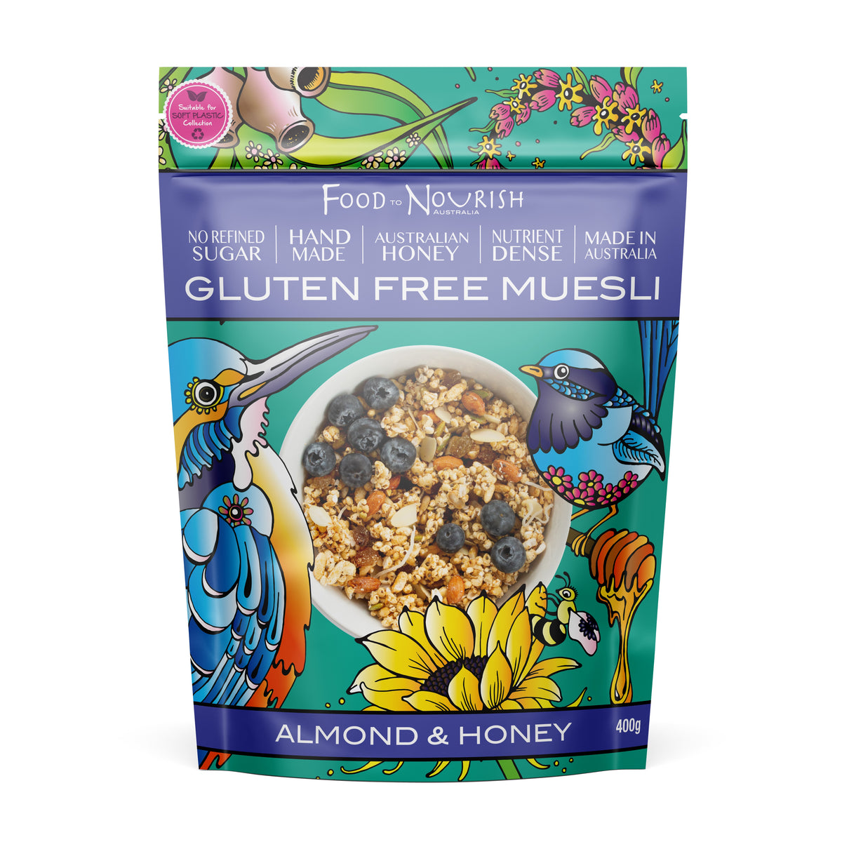 Food to Nourish GF Muesli - Almond &amp; Honey 600g