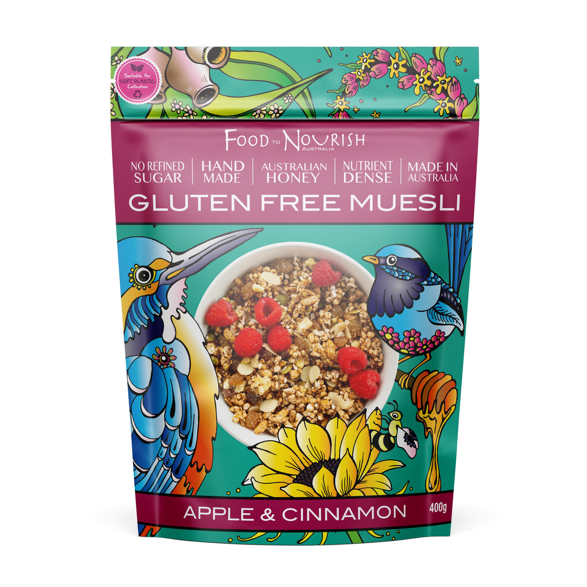 Food to Nourish GF Muesli - Apple &amp; Cinnamon 600g