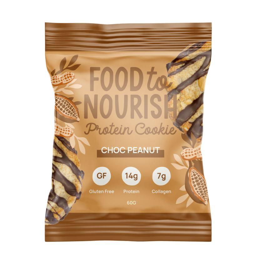 Food To Nourish Protein Cookie Choc Peanut 60g