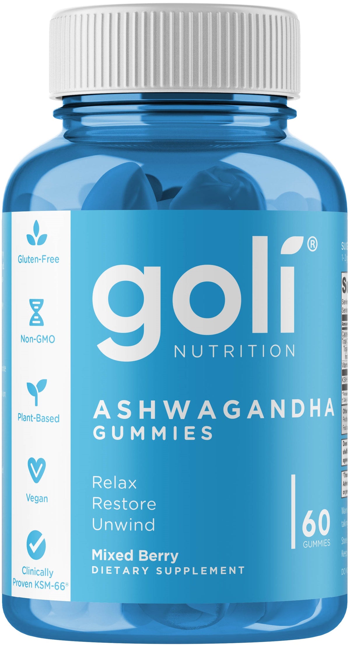 Goli Nutrition Ashwagandha Gummies 60pk