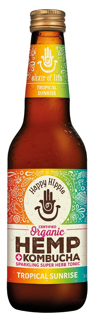 Happy Hippie Kombucha HmepTropical Sunrise 330ml