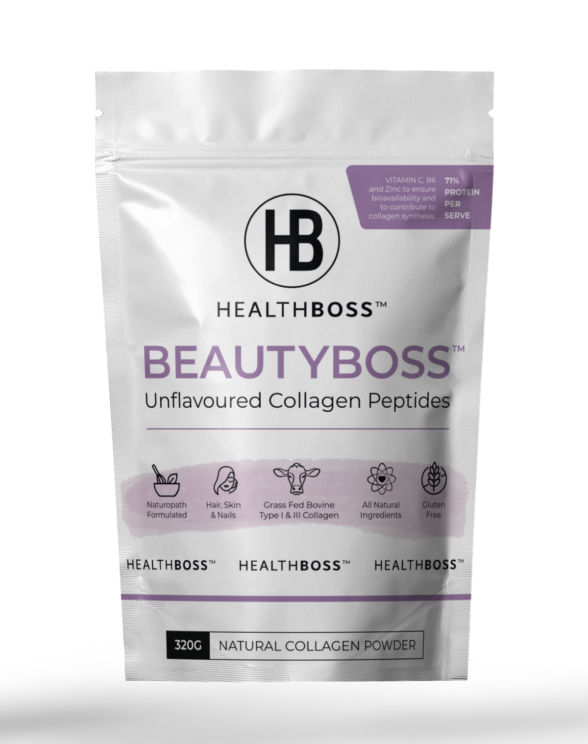 Health Boss Beauty Boss Unflavoured 320g