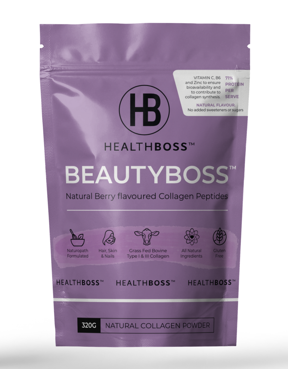 Health Boss Beauty Boss Berry Flavoured 320g