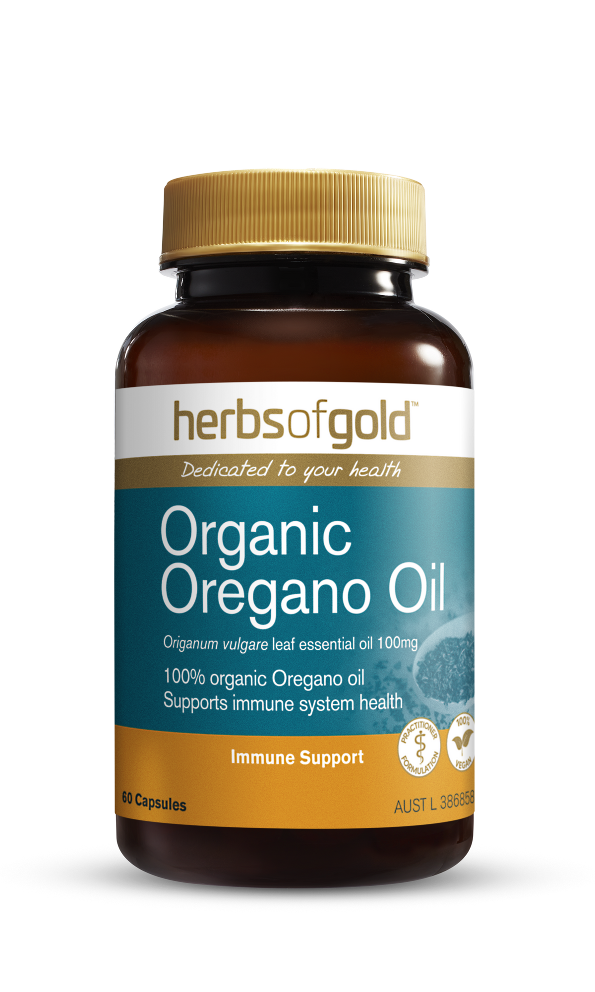 Herbs of Gold Organic Oregano Oil 60c