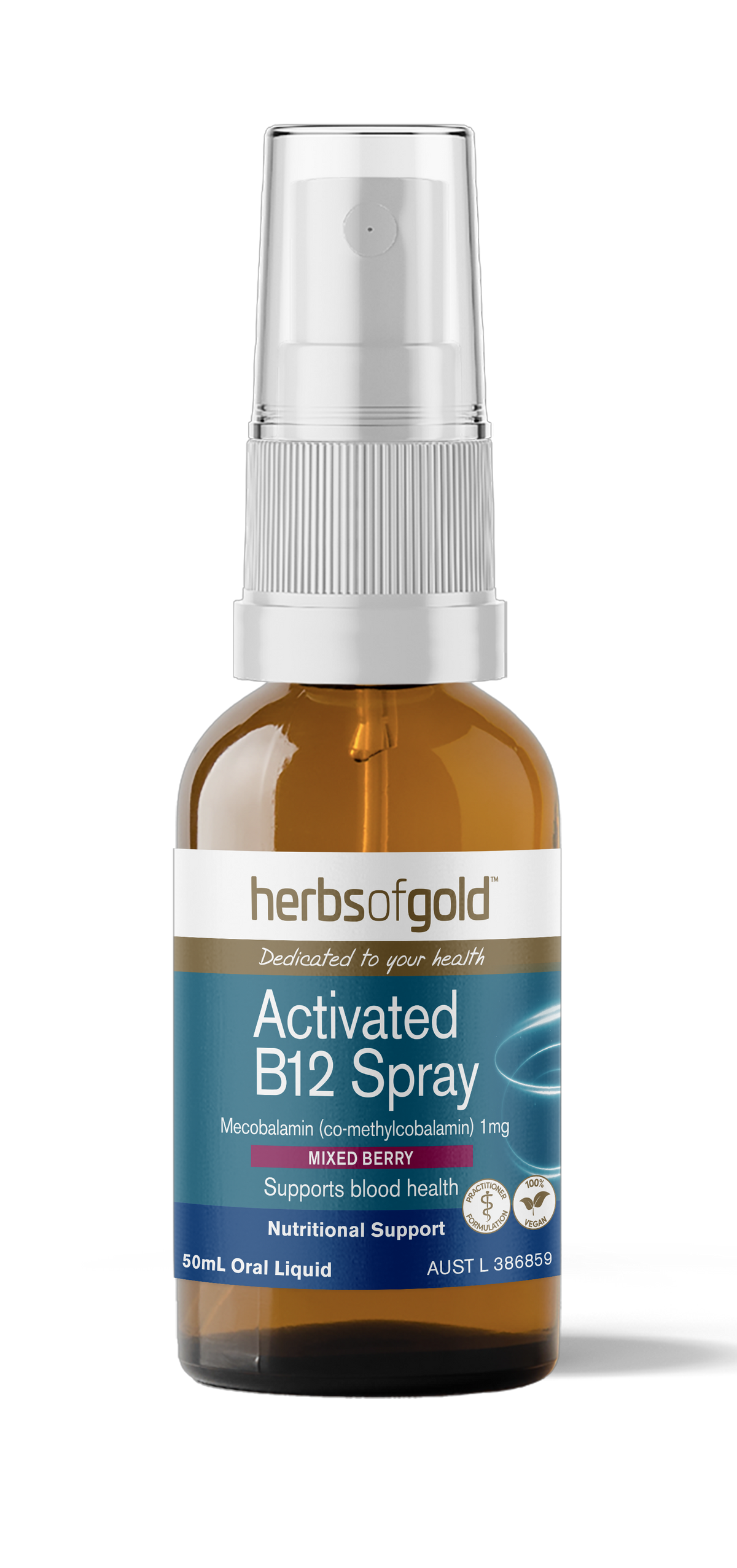 Herbs of Gold Activated B12 Spray 50ml