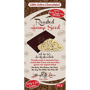 Little Zebra Chocolates Hemp Delight Dark Chocolate 85g