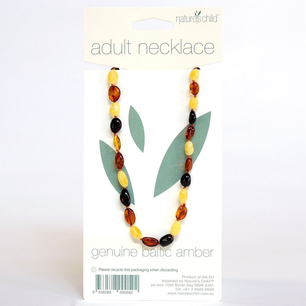 Nature&#39;s Child Amber Adult Necklace Mixed 50-55cm