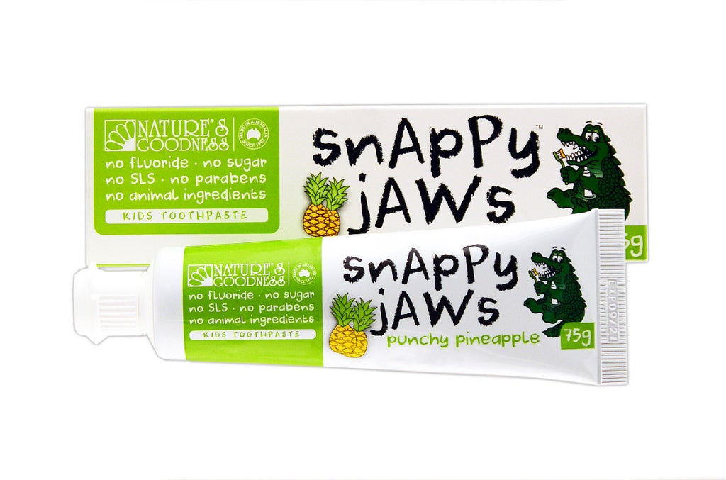 Nature&#39;s Goodness Snappy Jaws Toothpaste Pineapp 75g