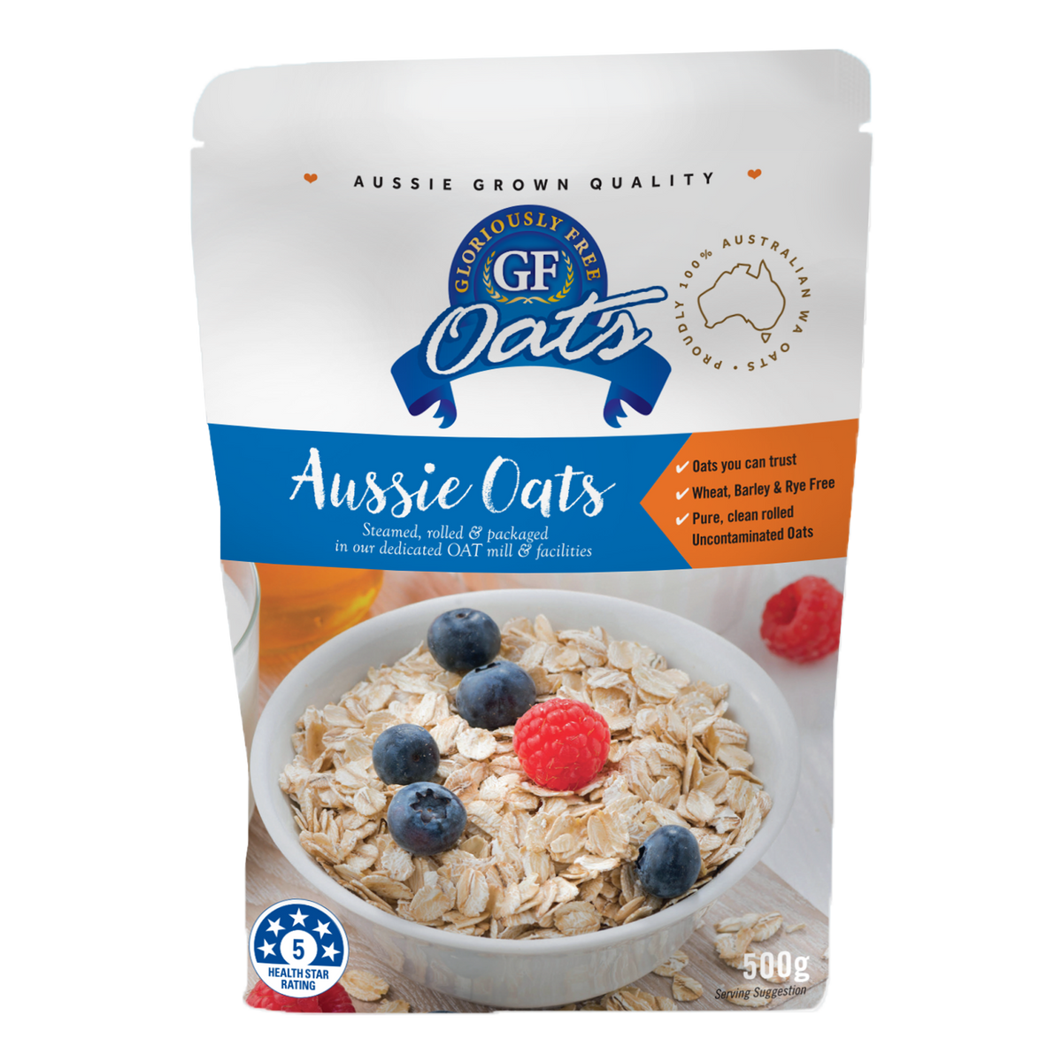 Gloriously Free Uncontaminated Aussie Oats 500g