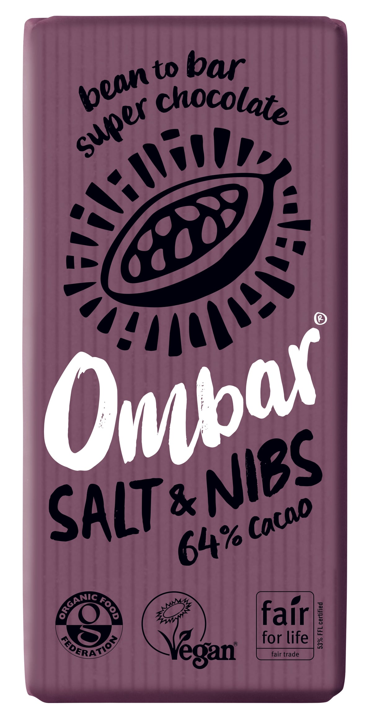 Ombar Salt &amp; Nibs Chocolate 70g