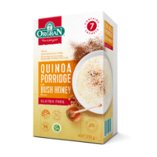 Orgran Gluten Free Quinoa Porridge w Bush Honey 7x30g