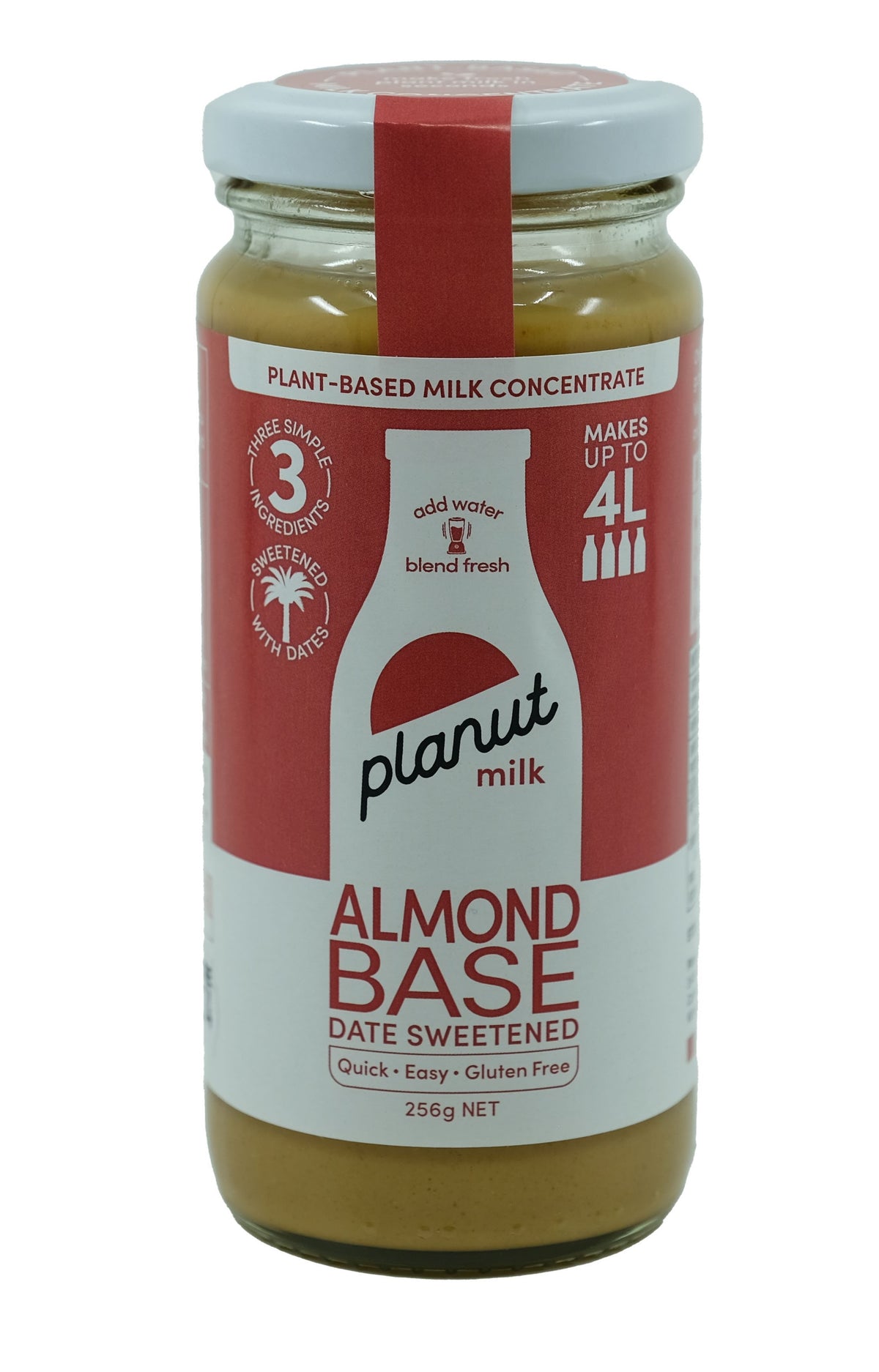 Planut Sweet Almond Milk Base Glass 256g