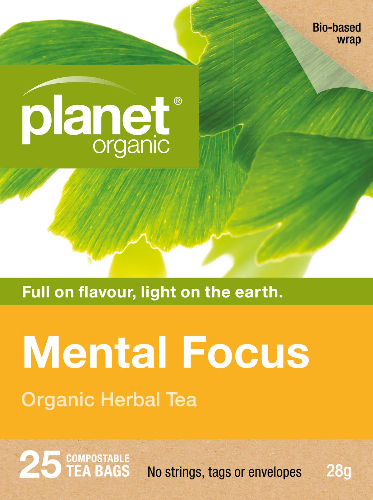 Planet Organic Tea Mental Focus x 25 Tea Bags