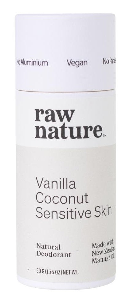 Raw Nature Deodorant Vanilla Sensitive Sk 50g