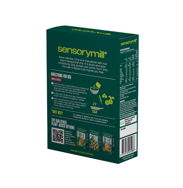 Sensory Mill Plant-Based Beef 140g