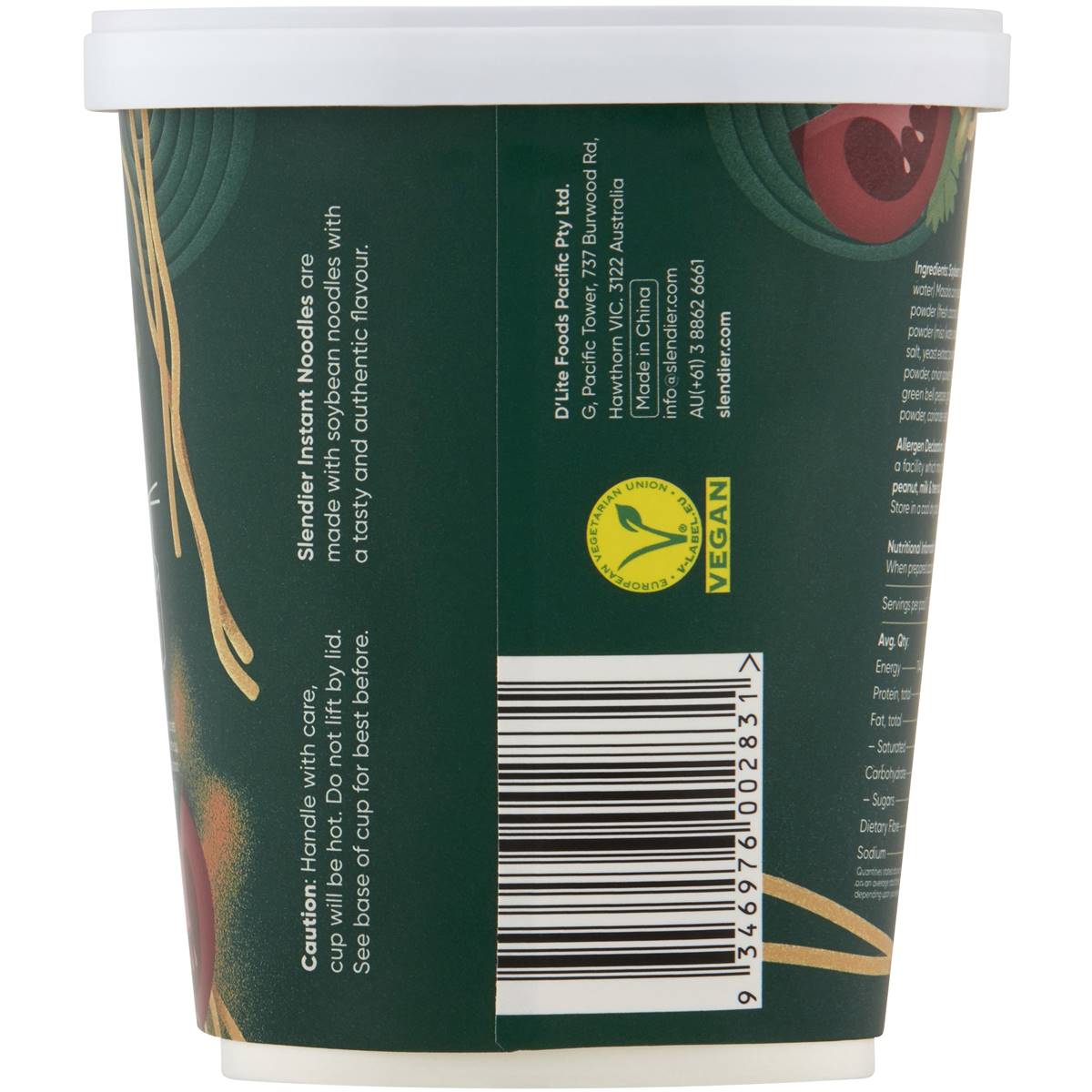 Slendier Soybean Noodles Curry Masala 65g