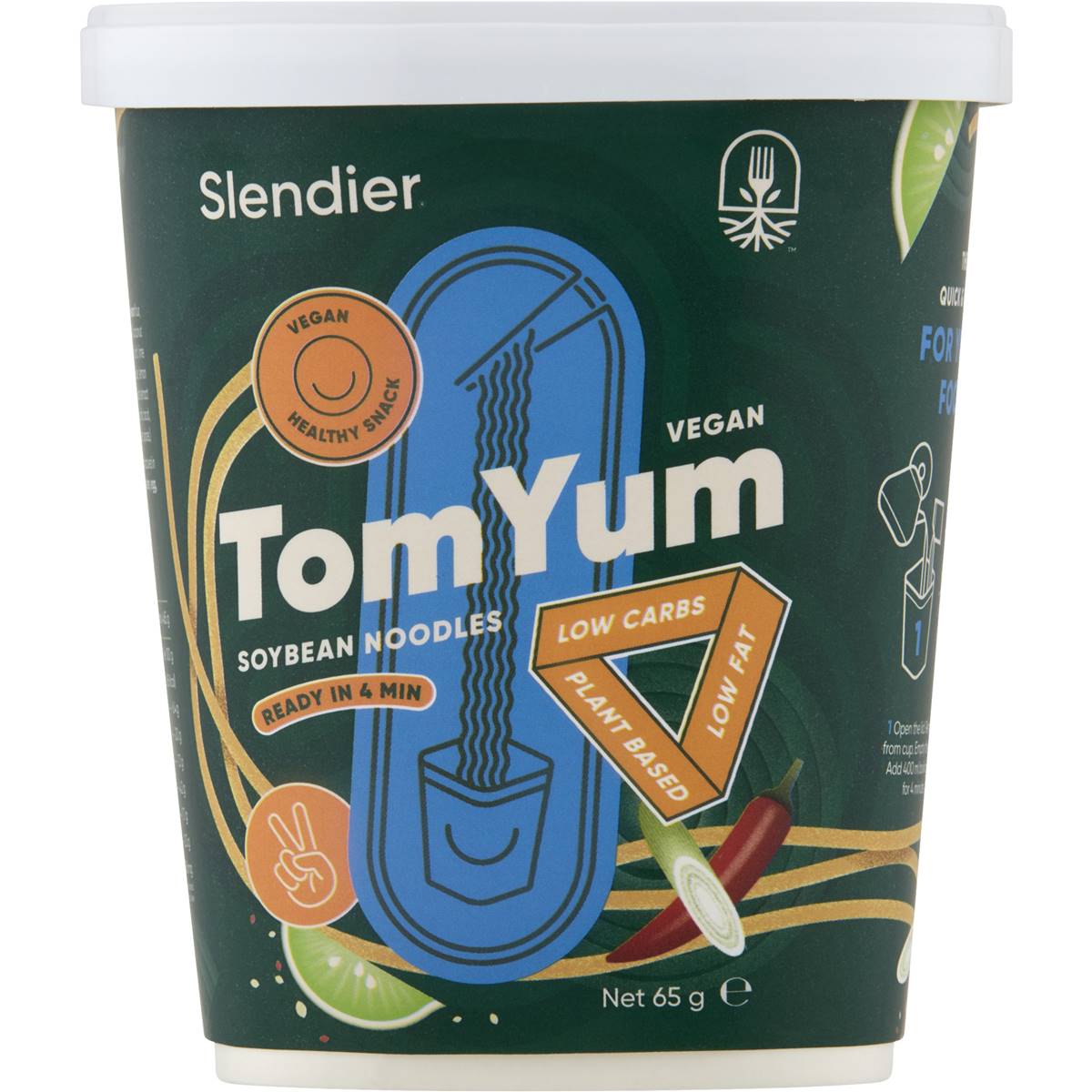 Slendier Soybean Noodles Tom Yum 65g