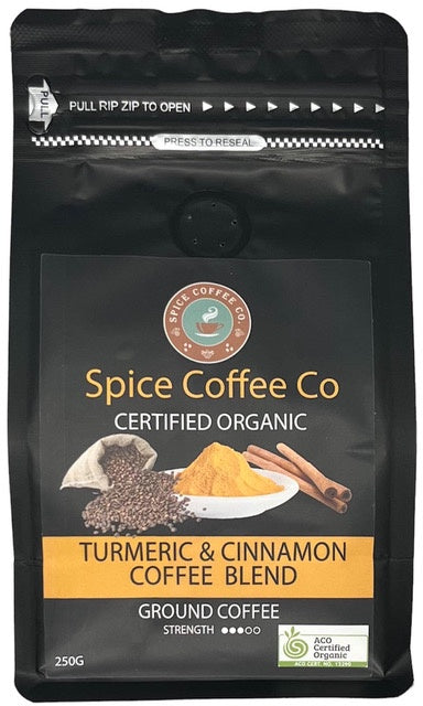 Spice Coffee Co Cinnamon &amp; Turmeric Coffee 250g