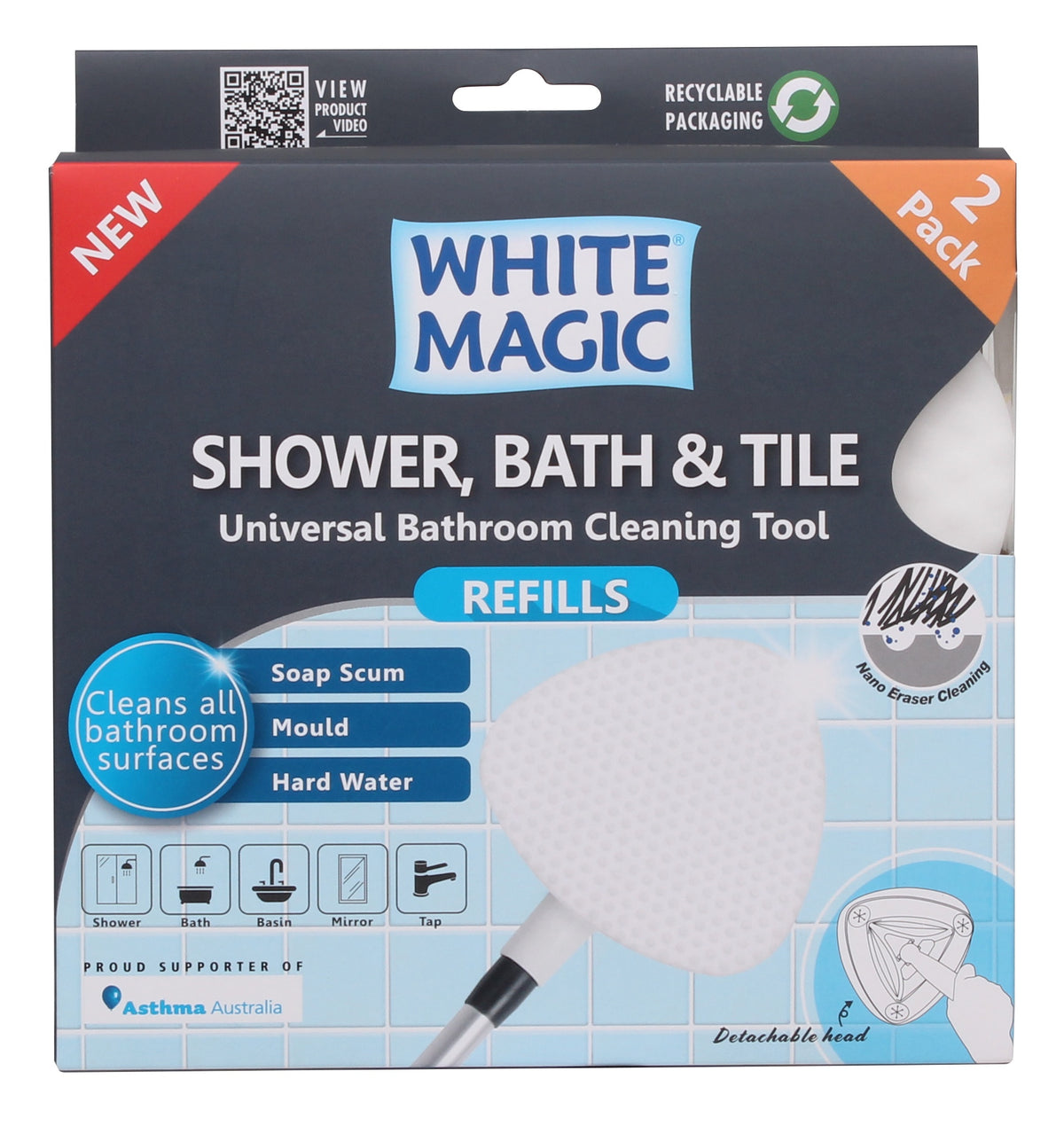 White Magic Shower, Bath &amp; Tile Refill 2Pk