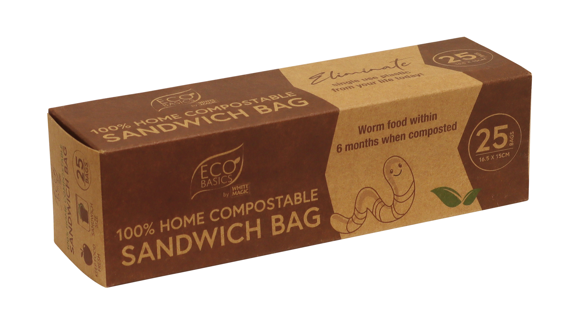 White Magic Eco Basics Compost SandwichBag 25pk - Main Image