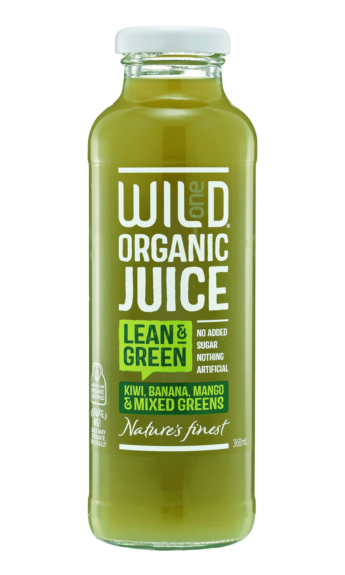 Wild One Organic Juice Lean &amp; Green 360ml