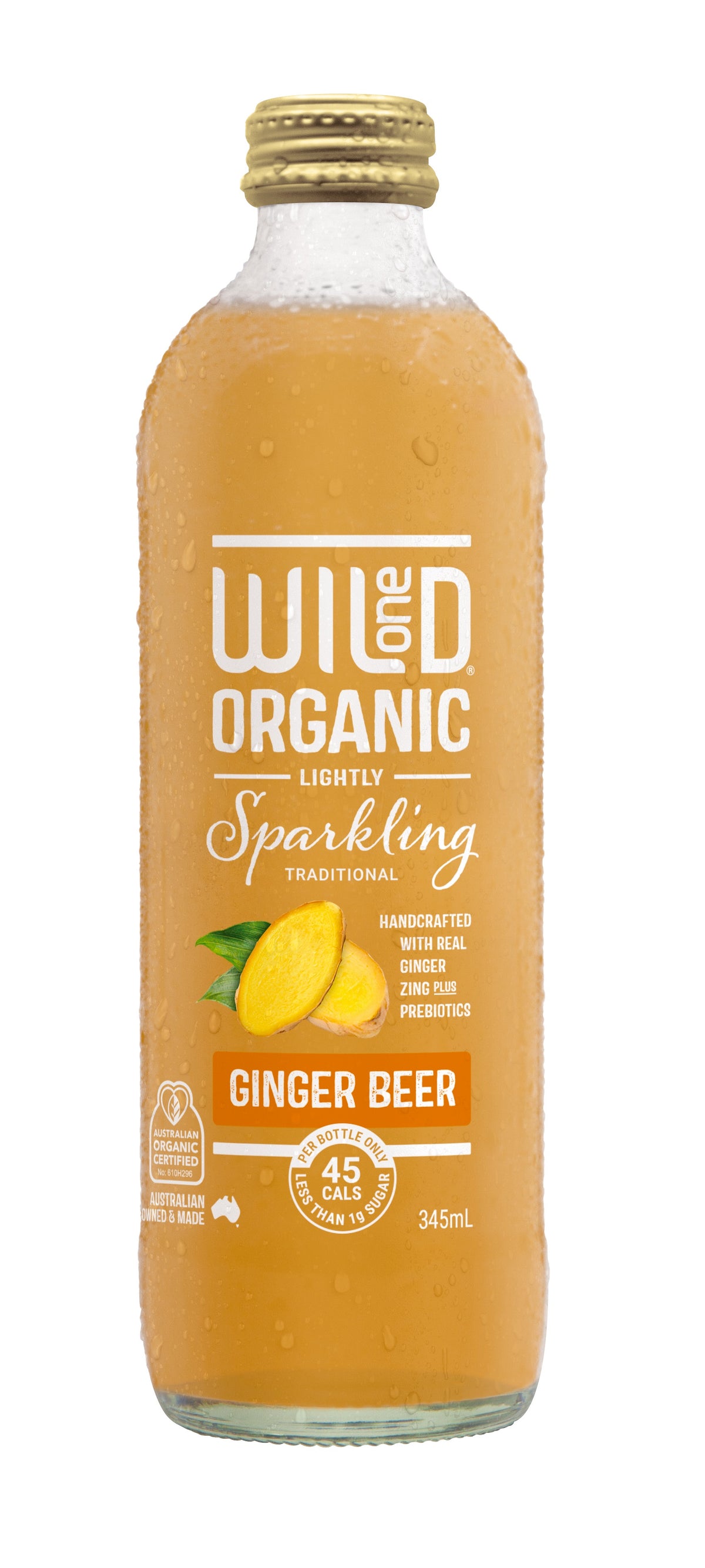 Wild One Sparkling Water Ginger Beer 345ml