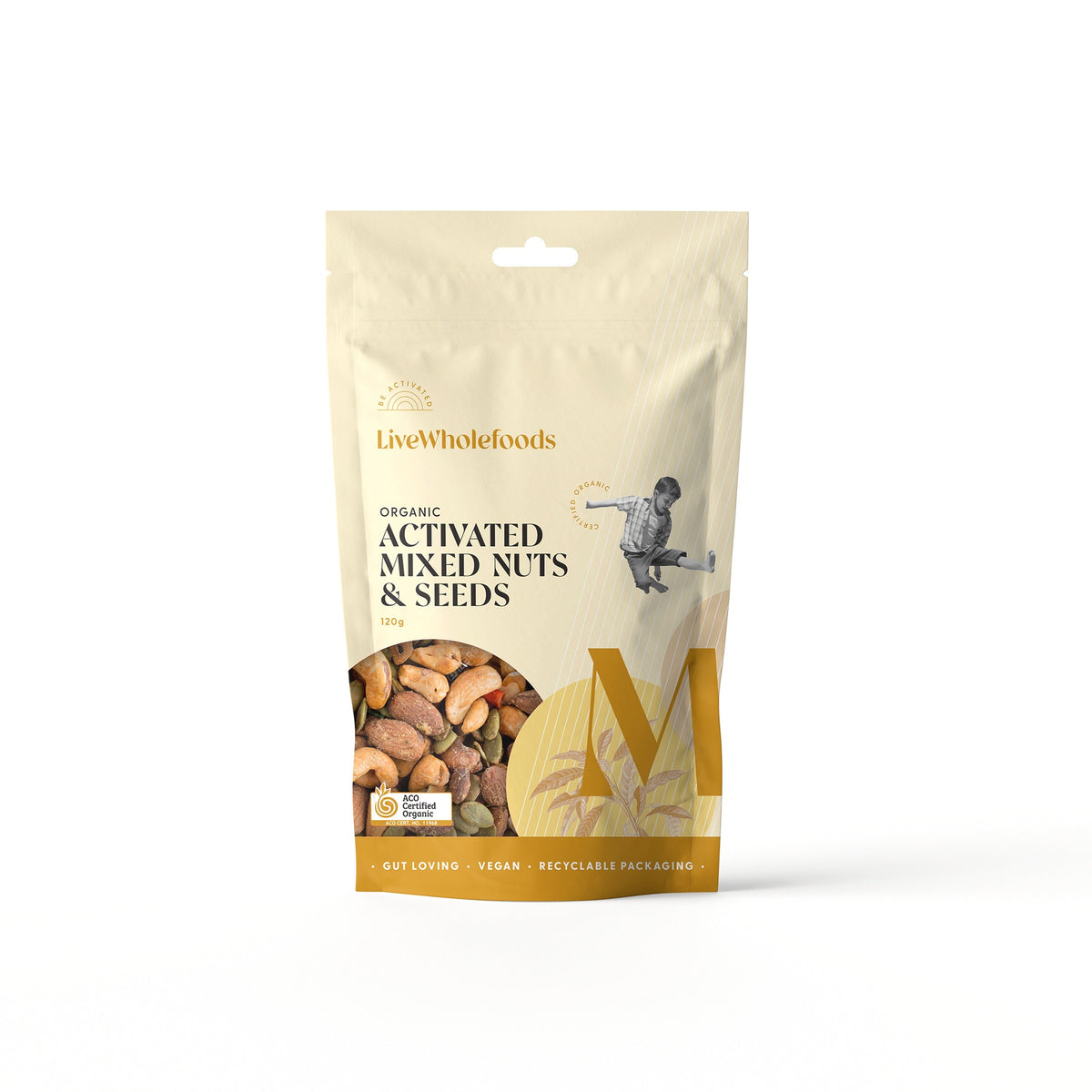 Live Wholefoods Org Activated Mixed Nuts&amp;Seeds 120g