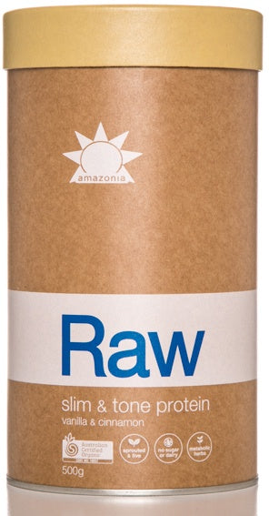 Amazonia Raw Protein Slim &amp; Tone Vanilla Cinnamon 500g