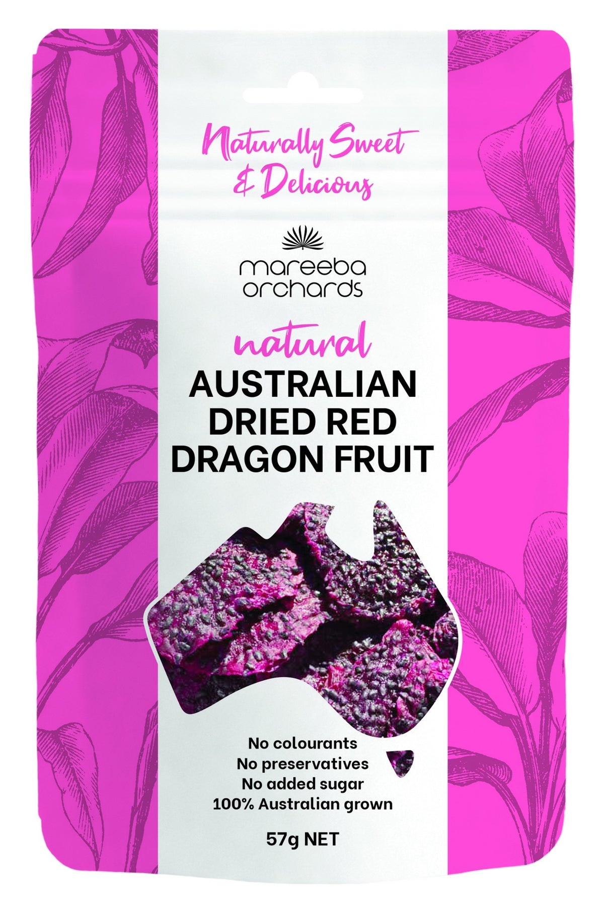 Mareeba Orchards Australian Dried Dragonfruit 57g