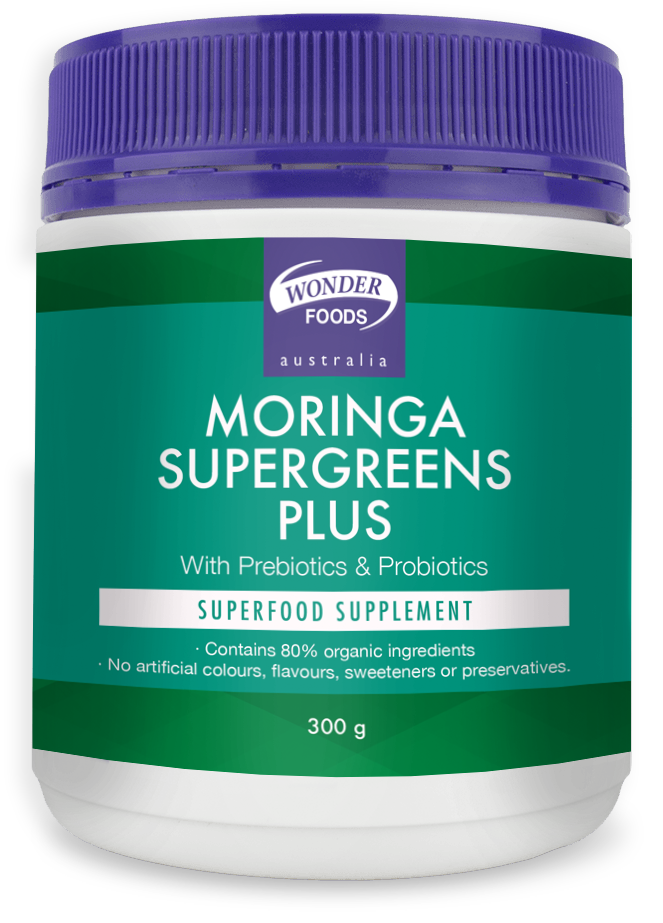 Wonder Foods Moringa Supergreens Plus 300g