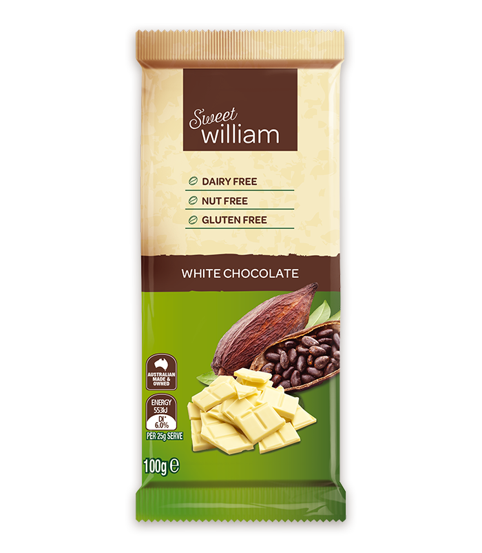 Sweet William Chocolate Bar White 100g