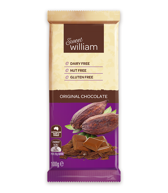 Sweet William Chocolate Bar Original 100g